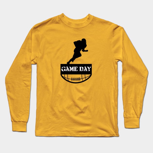 American Football Game Day Design Long Sleeve T-Shirt by Art Pal